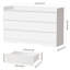Commode double 6 tiroirs, l 47,2 po-996878444
