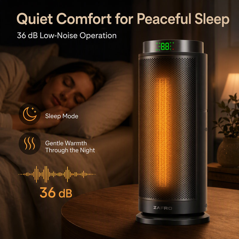 ZAFRO 1500 BTU Electric High Efficiency Compact Space Heater