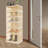 Foldable Rectangular Freestanding Shoe Cabinet With Wheels-578620391