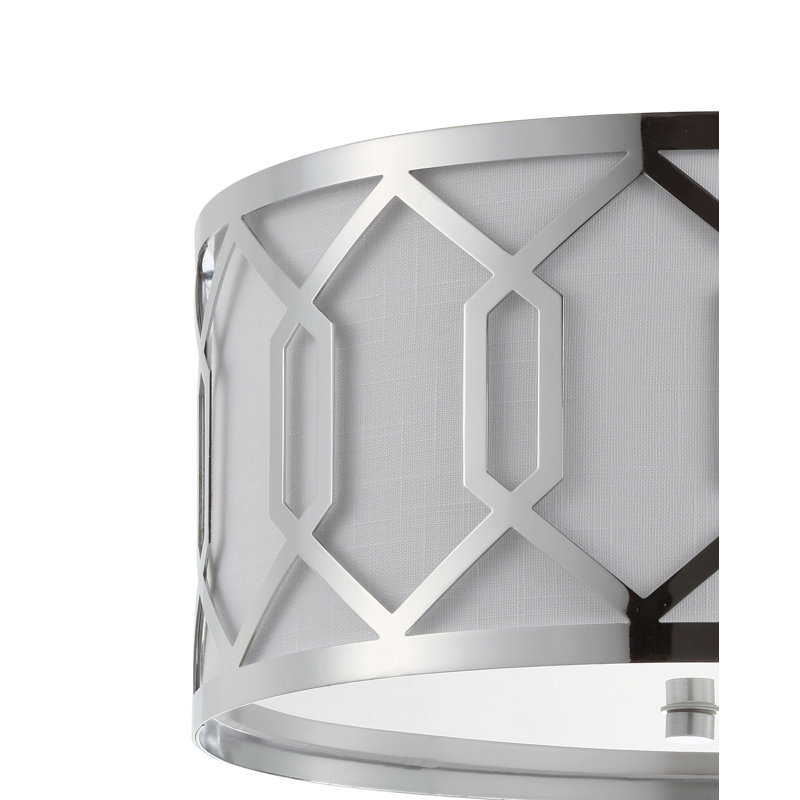 Plafonnier encastré Tarpley, Chrome chrome, H 9 po x l 16,25 po x P 16,25 po