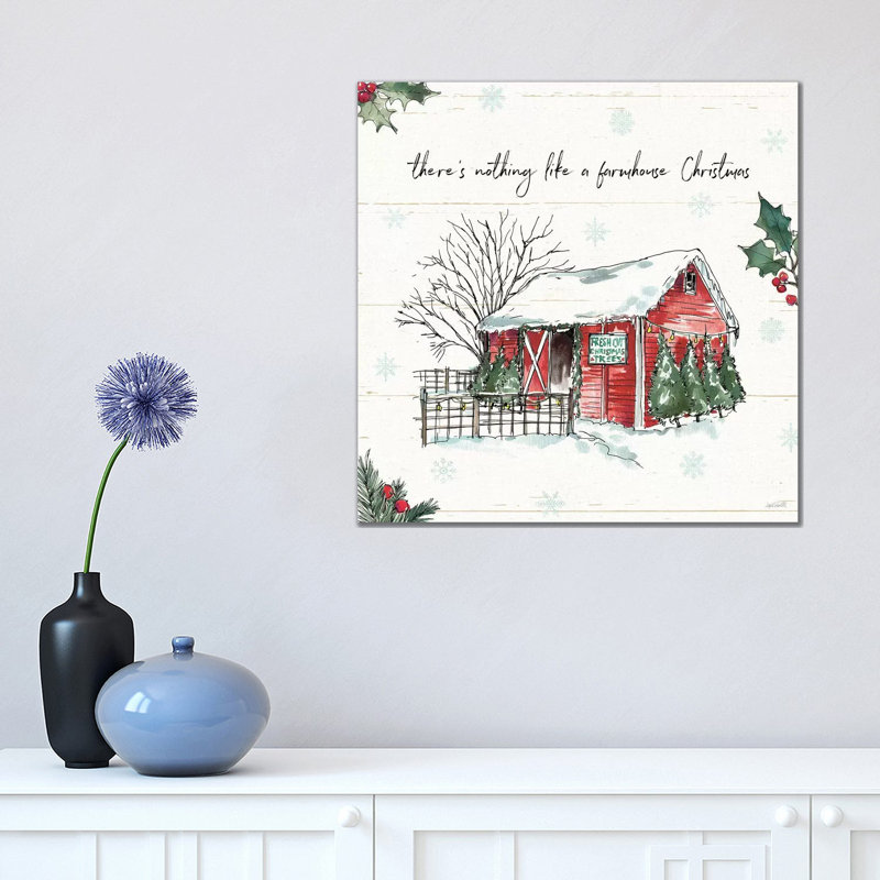 Holiday On The Farm IV by Anne Tavoletti - Wrapped Canvas Print, 45.72 cm H x 45.72 cm W