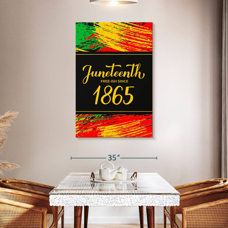 Lelend Celebrate Juneteenth, H 48 po x l 32 po