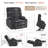 26.4'' W Dual Motor Power Lift Recliner Infinite Position With Heat And Massage, Fabric-1791888286