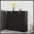 Two-Compartment Tilt-Out Laundry Sorter Cabinet-Black