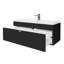 Ensemble de meuble-lavabo mural moderne 42 po Loft Collection - Poignées noires / chromées-824064429-824064436