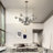 Kyiesha 21 - Light Dimmable Modern Linear Chandelier Sputnik Chandeliers Dining Room Chandelier