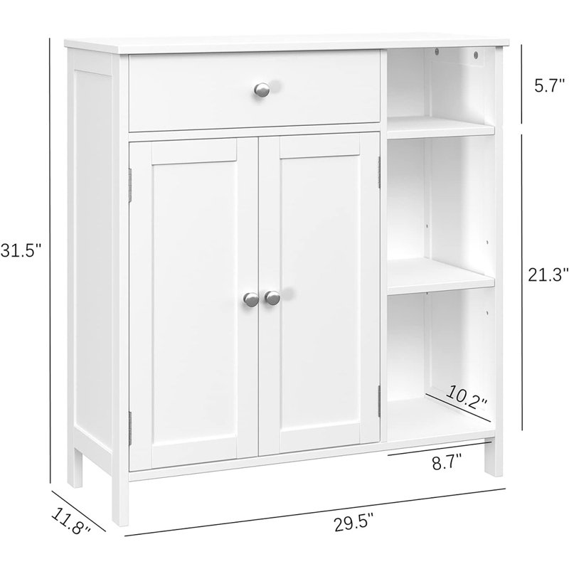 Bathroom Cabinet, White