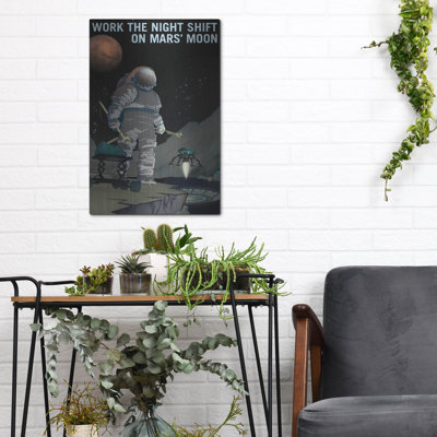  «Mars Explorer Series: Work The Night Shift», art mural en métal