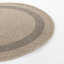 Stockett RoundBoho Jute-Look Beige Brown Area Rug-1837602999