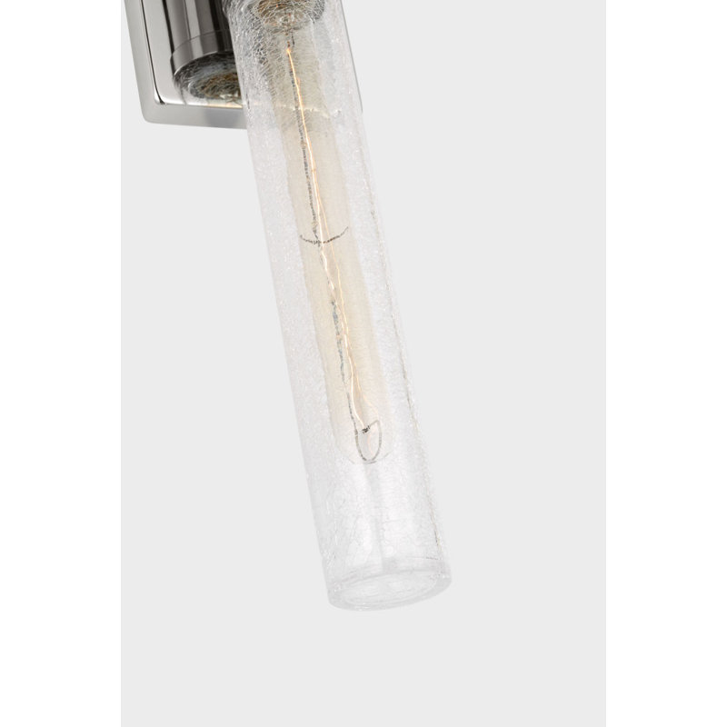 Ensemble de meuble-lavabo à deux lumières Keaton, H 30 po x l 5 po x P 3,63 po, Craquelé, Chrome chrome