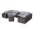 Biles Wicker Fully Assembled 4 - Person Seating Group with Cushions