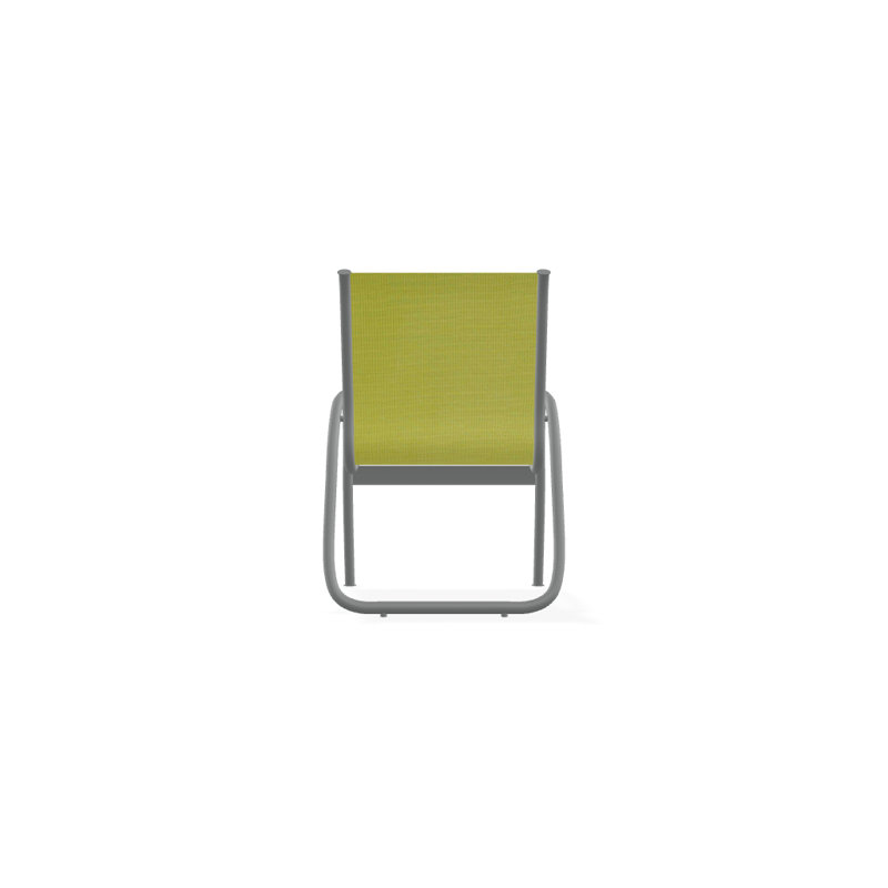 Fauteuil de patio Gardenella, Lime 38D Sunbrella®, Graphite texturé