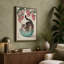 Cat in Turquoise Bowl Japandi - Wrapped Canvas-497506516-497506517
