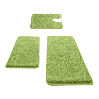 3-Piece Memorys Foam Bathroom Rug Set Soft Non Slide Bath Mat  Absorbent Bath Rug Perfects For Bathroom Laundry Room Mat Bathroom Mat Bathroom Accessories