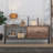 Esteban 1 Drawer Coffee Table With Open Shelf. Industrial Style. Black Metal Frame.