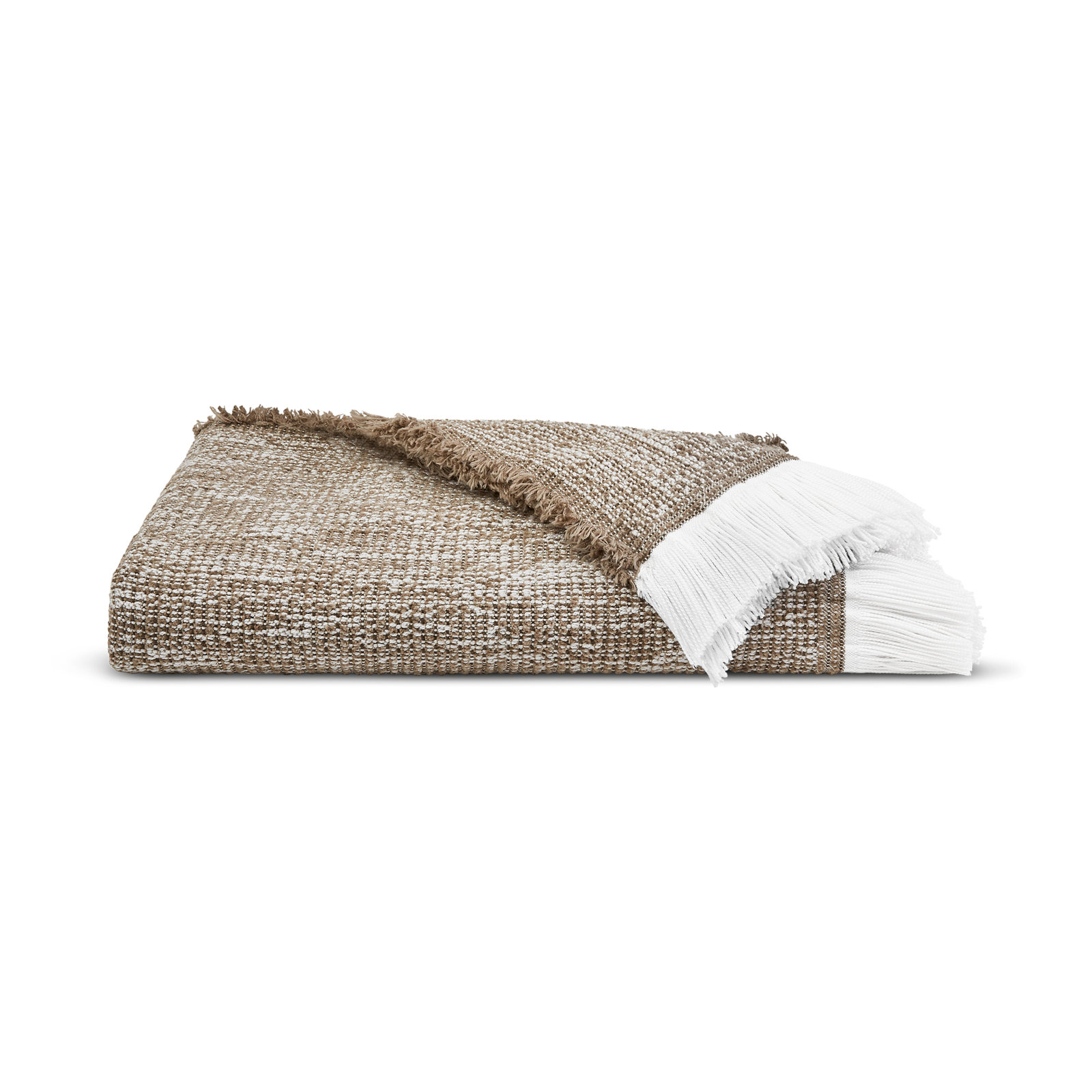 Sunbrella Wylene Indoor/Outdoor Performance Throw Blanket, Latte