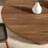 Dark Walnut Round Solid Wood Dining Table-1684991616