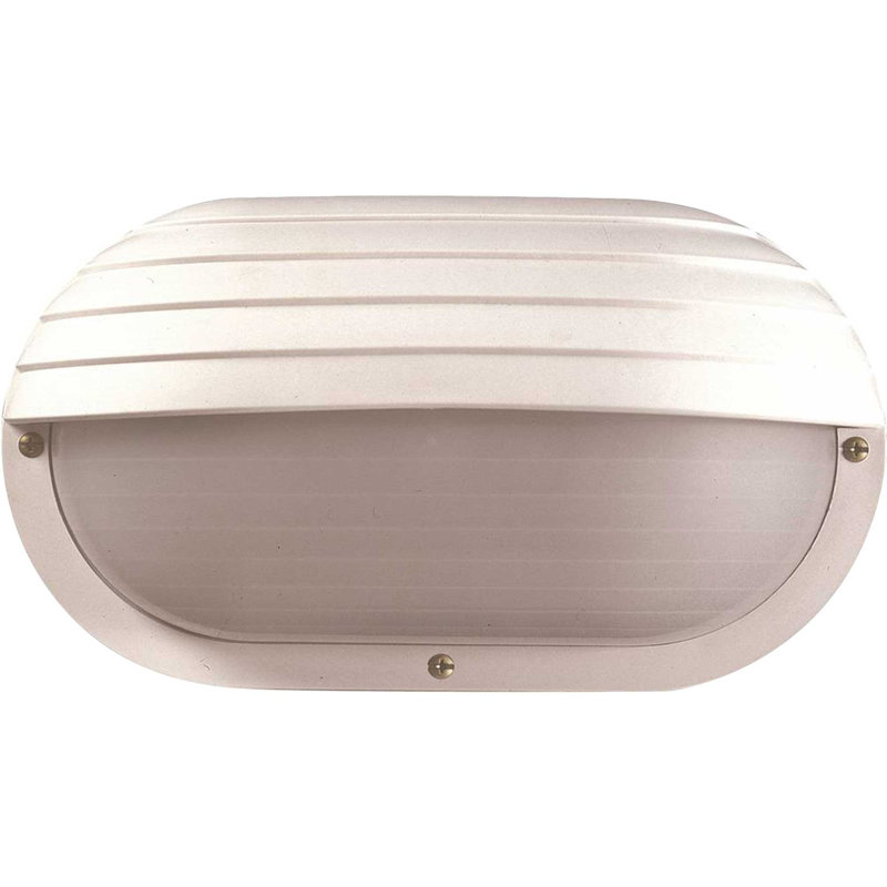 Plafonnier encastré d'extérieur 6 "H, Beige / brun