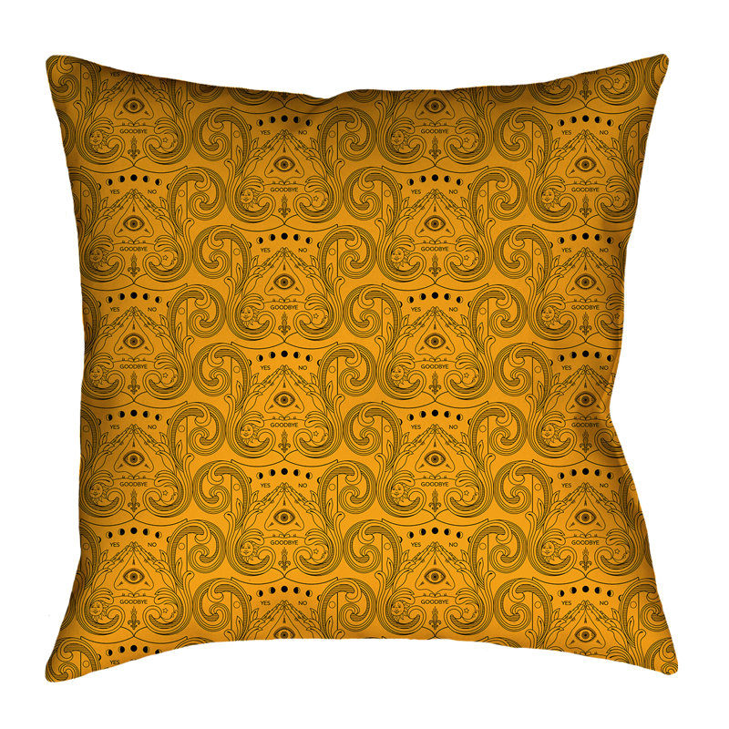 Housse de coussin Katelyn Elizabeth, 16 po x 1 po, Orange, Polyester sergé