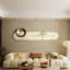 Luminaire suspendu en métal crème style drapé-894404631