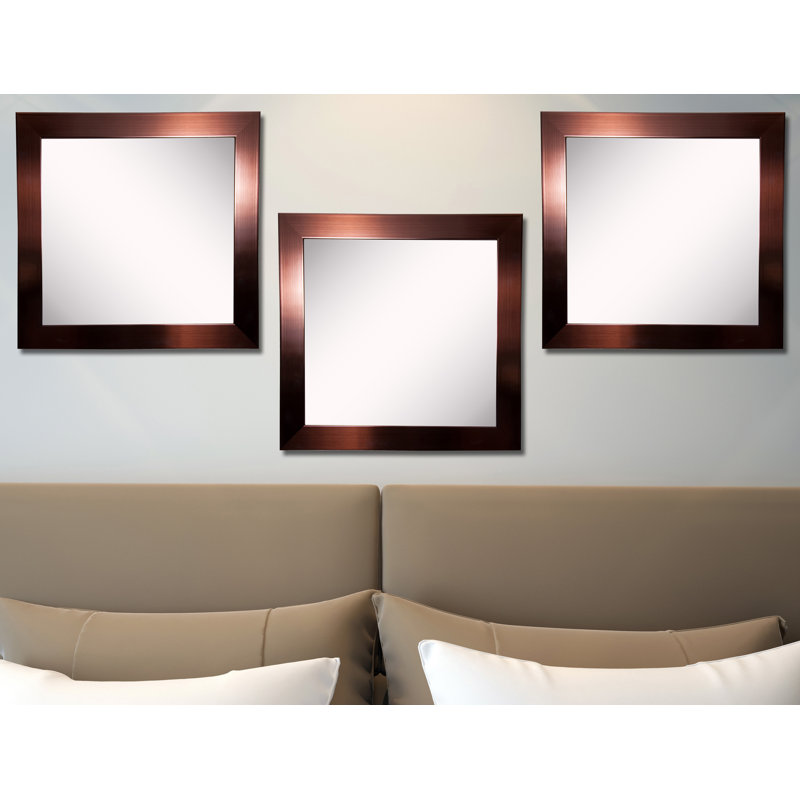 Arazeli Solid Wood Flat Wall Mirror