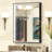 LED Metal Framed Anti-Fog Function 3 Color Adjustment Bathroom Mirror-1827015231