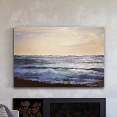 "winter ocean" par sylvia cook, reproduction d’art sur toile tendue