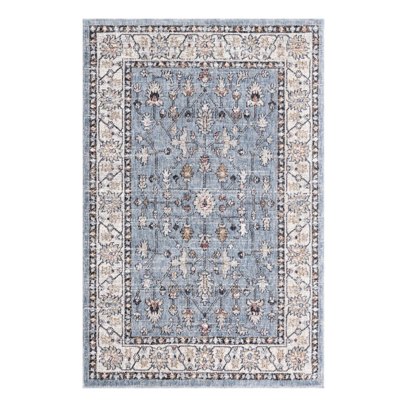 Erica Floral Indoor Rug, Rectangle 4' x 6'