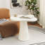 Table d'appoint en forme de nuage blanc crème
