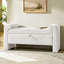 Banc de rangement avec cadre en bois robuste Albira-1865605955