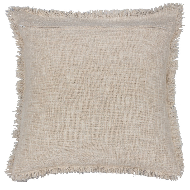 Durelle Cushion Cover Damask Square Cushion Cover, Blue