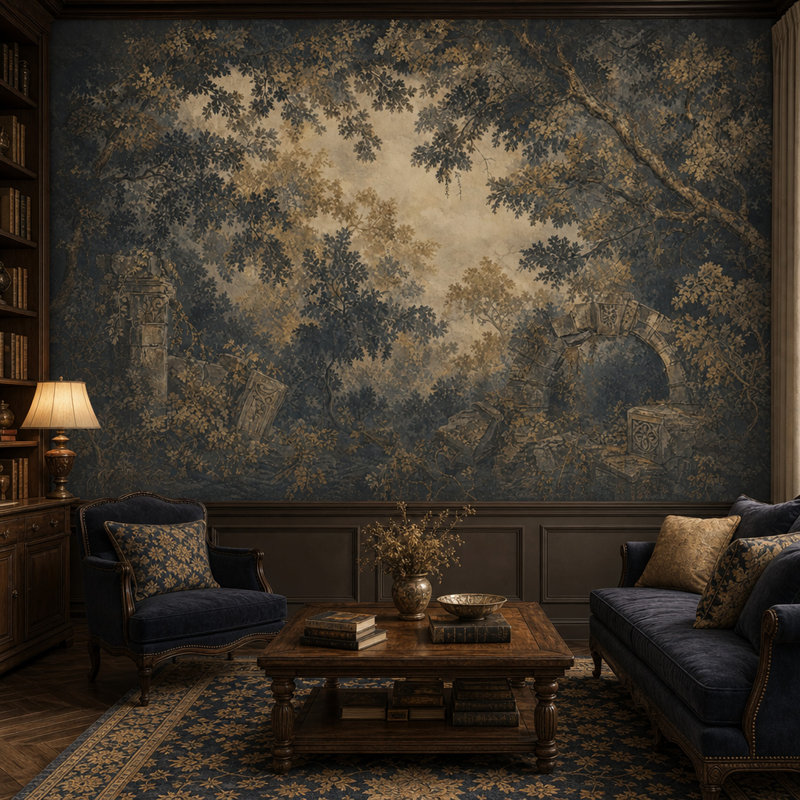 Panneau mural Woodland, 120"x96", Peel and Stick