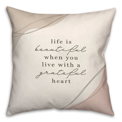 Coussin intérieur / extérieur Grateful Heart Boho