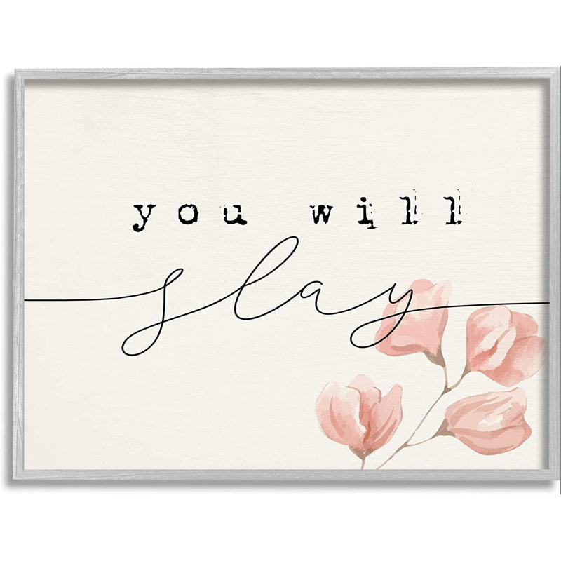 You Will Slay Minimal, L 14 po x H 11 po, Estampe numérique Farmhouse
