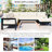 U-shaped Multi-person Outdoor Sofa Set for Gardens, Backyards, and Balconies, Comfortable and Durable-373278309