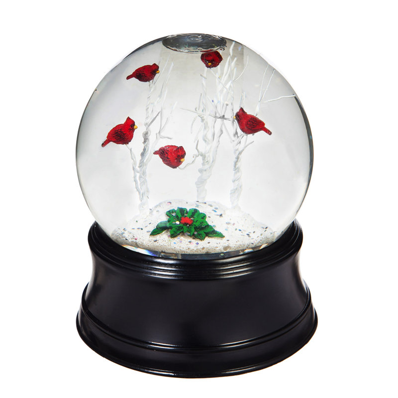 Christmas Bird Snow Globe