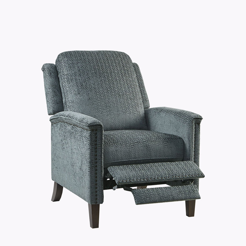 Push Back Recliner, Beige Multi, No