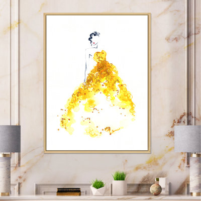 Elegant Yellow Woman Dress " Elegant Yellow Woman Dress "