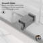 Porte de douche coulissante double sans cadre avec verre transparent 3/8 po de l 67 po x H 76 po Catalyst-96391528