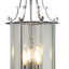 Soissons 3 - Light Chrome Lantern Pendant