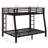 Compact Metal Bunk Bed With Attached Ladder-1212472650