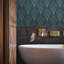 Alanieta Cobalt Art Déco Wallpaper