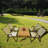 Karinna 4 - Person Wood Patio Dining Set with Rectangular Table