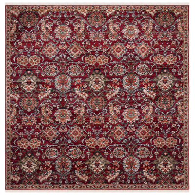 Berndt Oriental Red/Ivory Area Rug