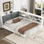 Lit plateforme en bois avec tête de lit, tablettes et 2 tiroirs-2081882657-2081394647