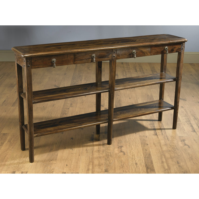 Console à 4 tiroirs 60 po Gaest, Pacane