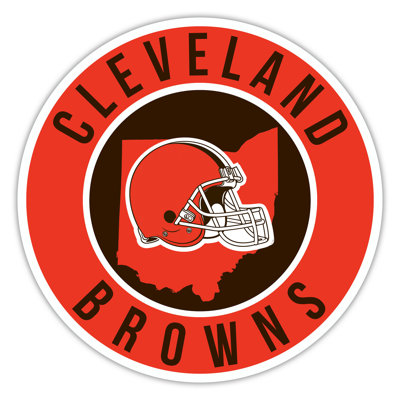 Cleveland Browns Bright Line - 16" Circle With State
