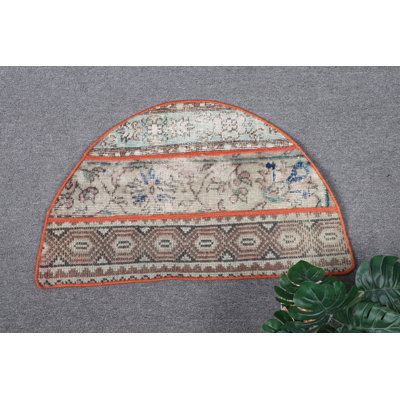 Tapis beige à motif de patchwork bohème beige et beige