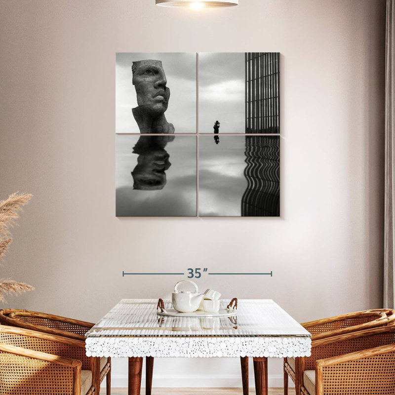 Leisha Face Reflection, 38" H x 38" W