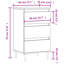 Maleesa Sideboard 40x35x70 cm Engineered Wood-756640378